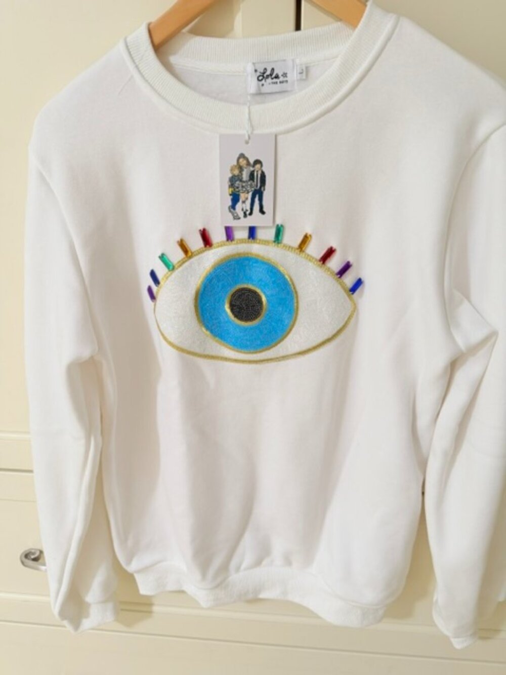 Eye popping sweatshirt